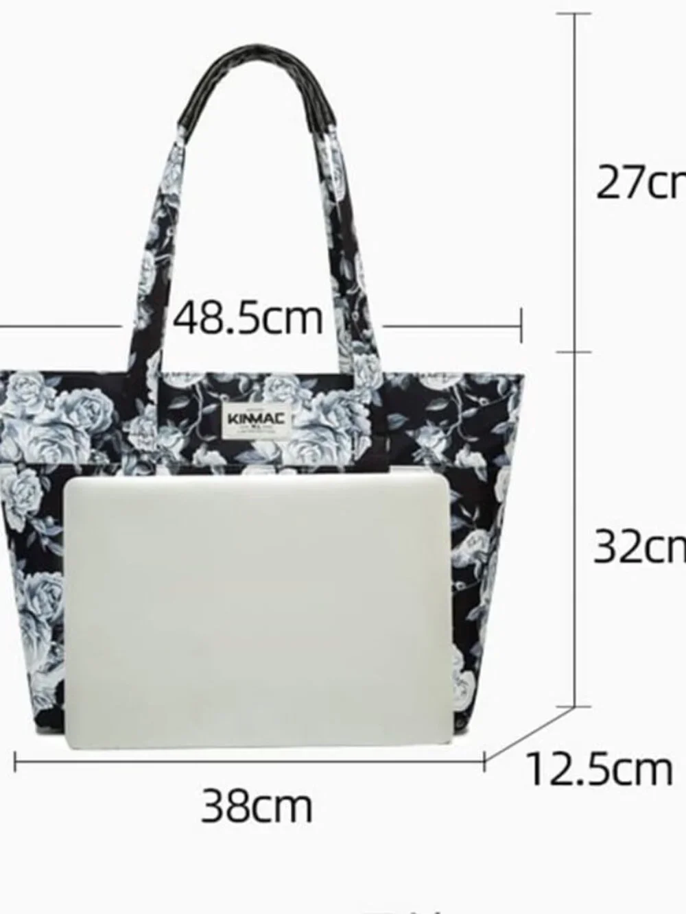 Women's Leather Laptop Tote - Stylish & Spacious Work Bag for 15.6-inch Devices